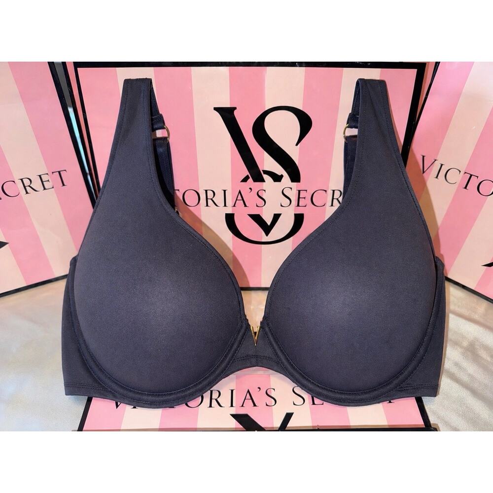 Victoria's Secret Bra 38DD Unlined Perfect Dark Gray